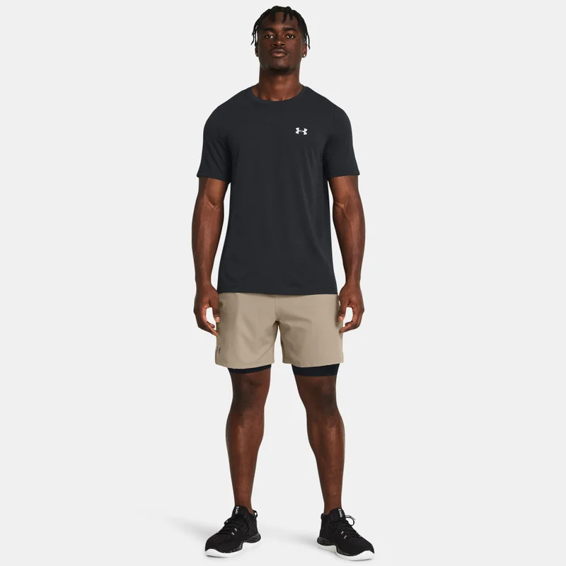 Under Armour Brown Men's Vanish Woven 2-in-1 Shorts for Men | Best Price UAE